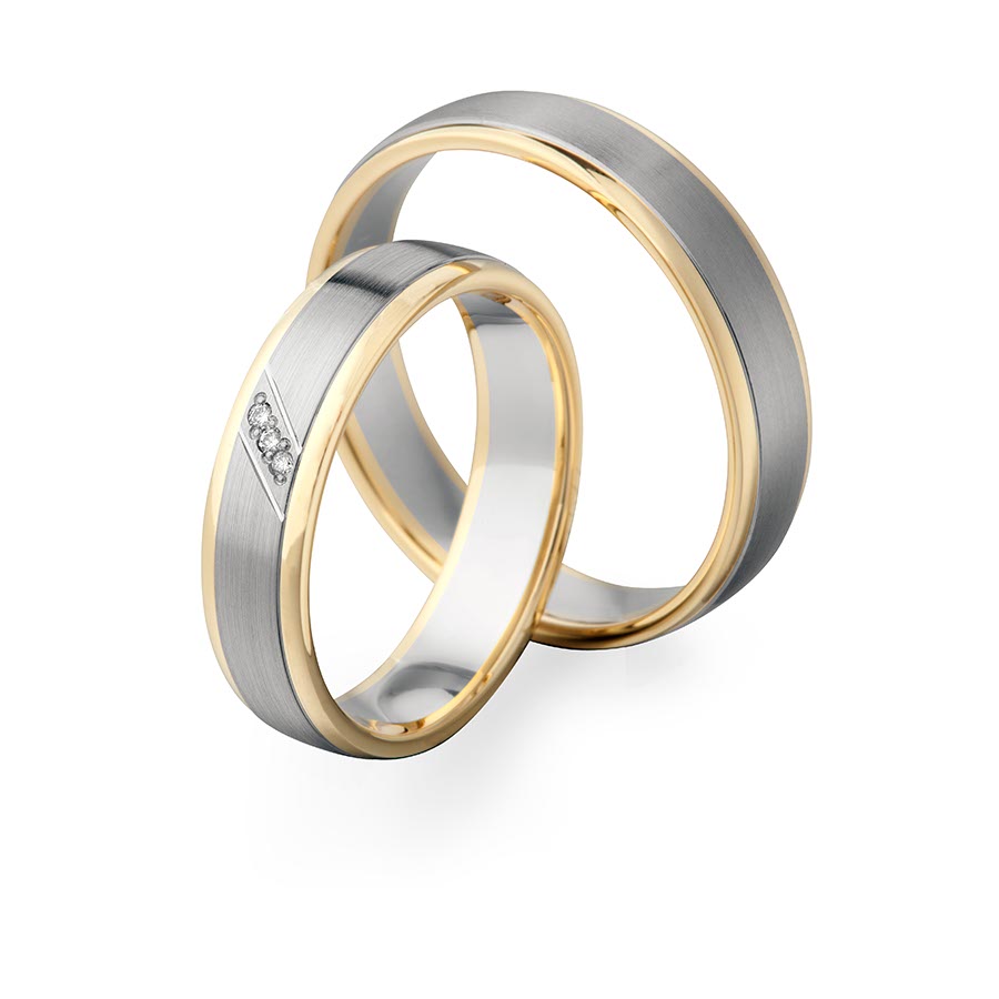 Trauringe Landsberg 600 Platin, 585 Gelbgold 514724-50