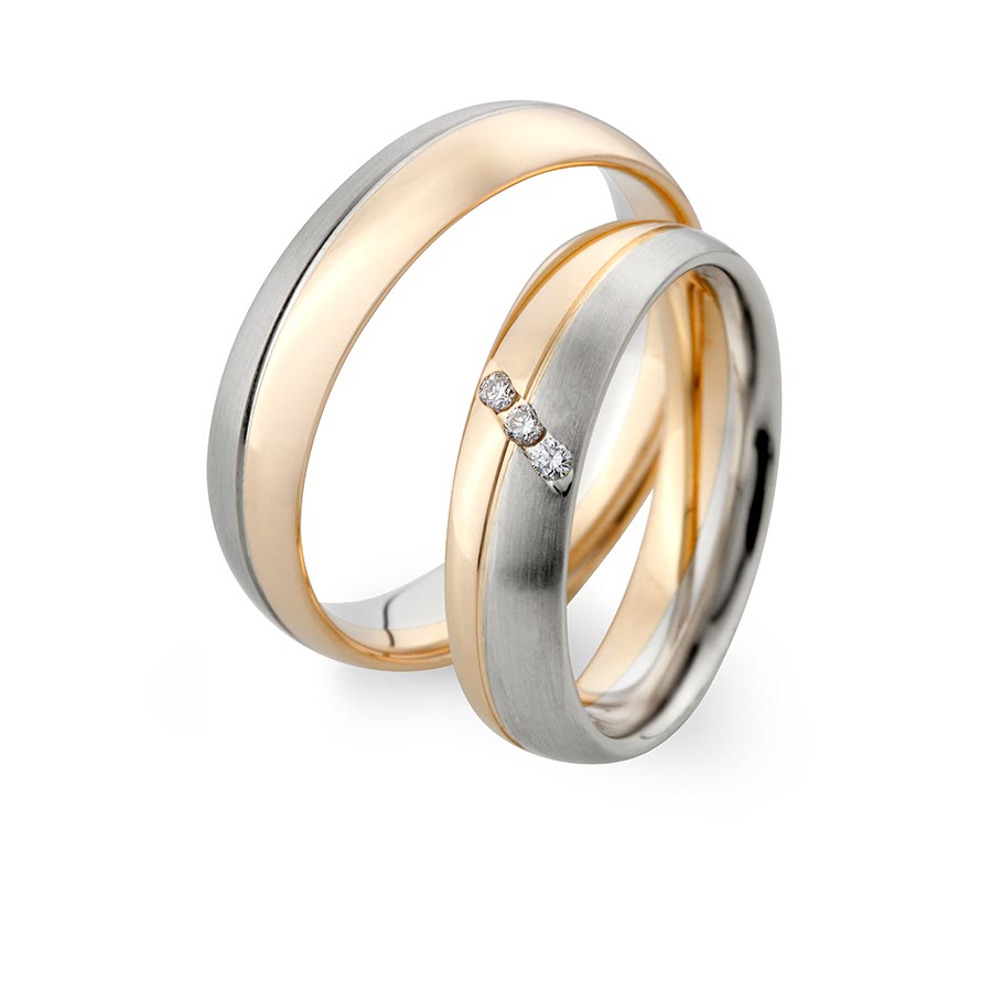 Trauringe Landsberg 600 Platin, 375 Gelbgold 514761-50