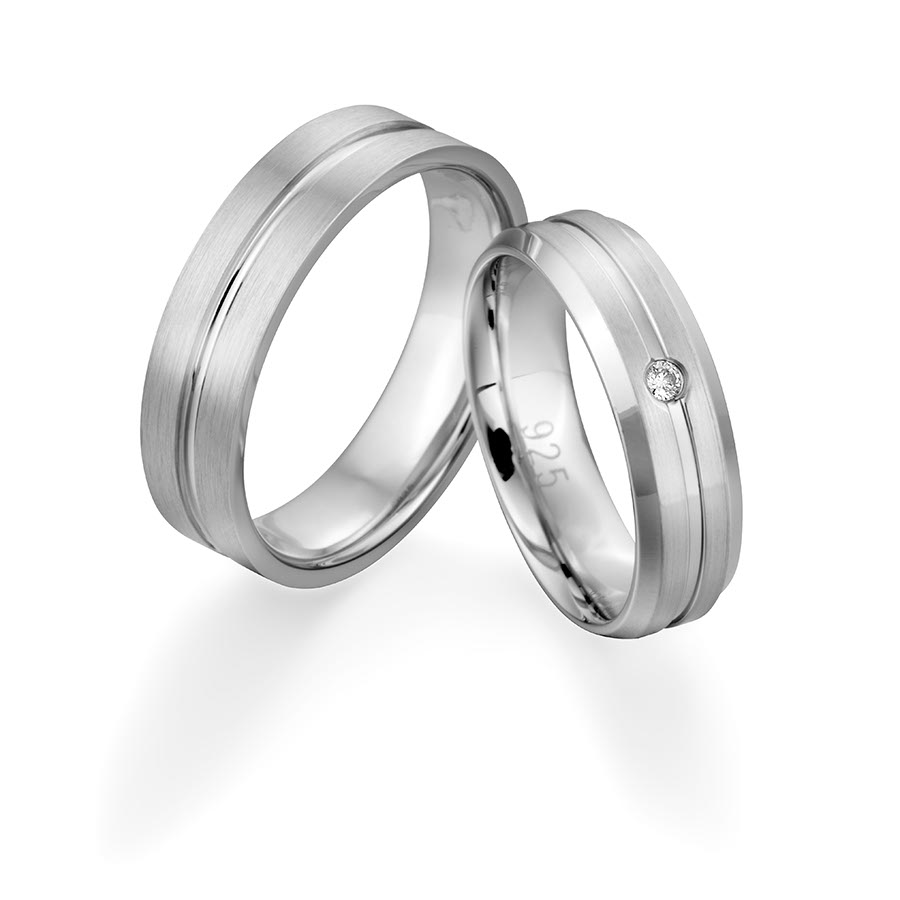 Freundschaftsringe Landsberg 925 Silber rhodiniert 520051-58