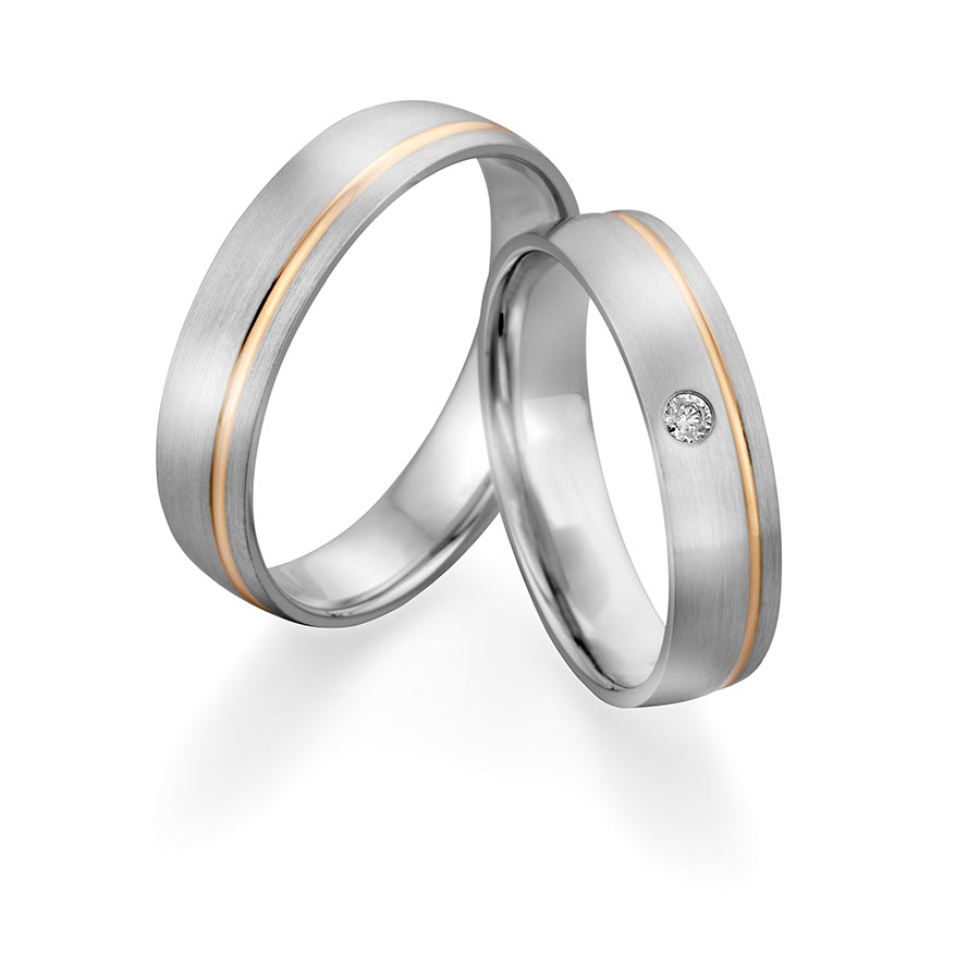 Freundschaftsringe Landsberg 925 Silber rhodiniert, gelb vergoldet 526139-50