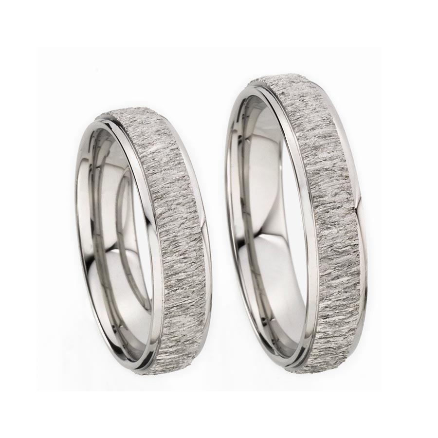 Trauringe / Eheringe 585 Weißgold+Pd 514173-50