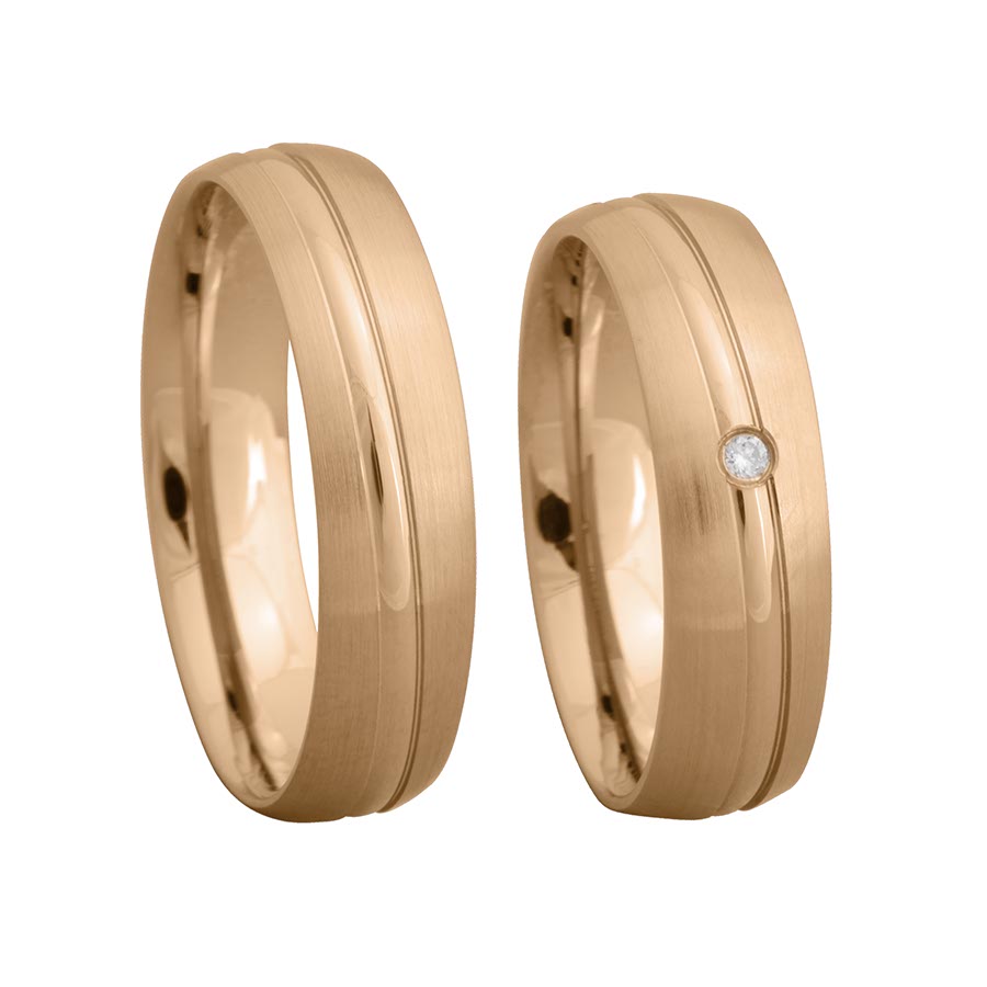 Trauringe Landsberg Eheringe  585 Rotgold 518105-55