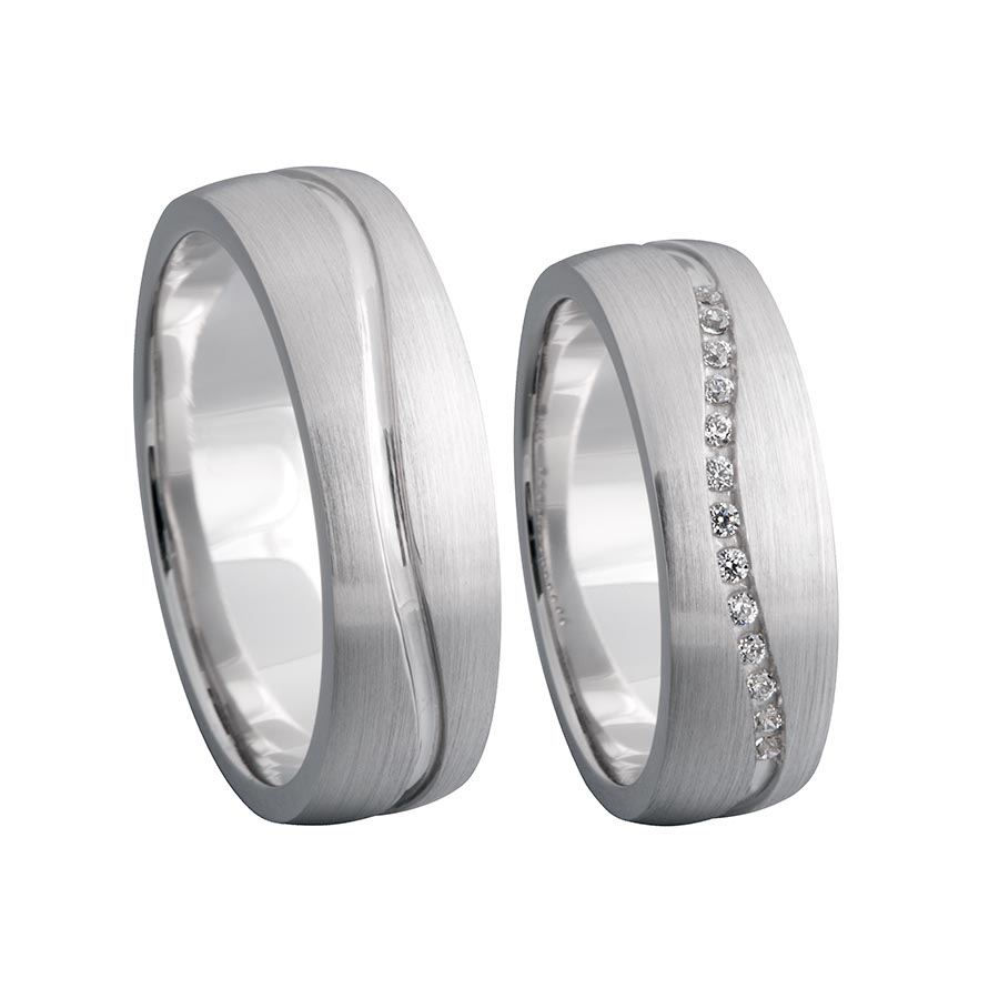 Freundschaftsringe Landsberg 925 Silber rhodiniert 520064-66