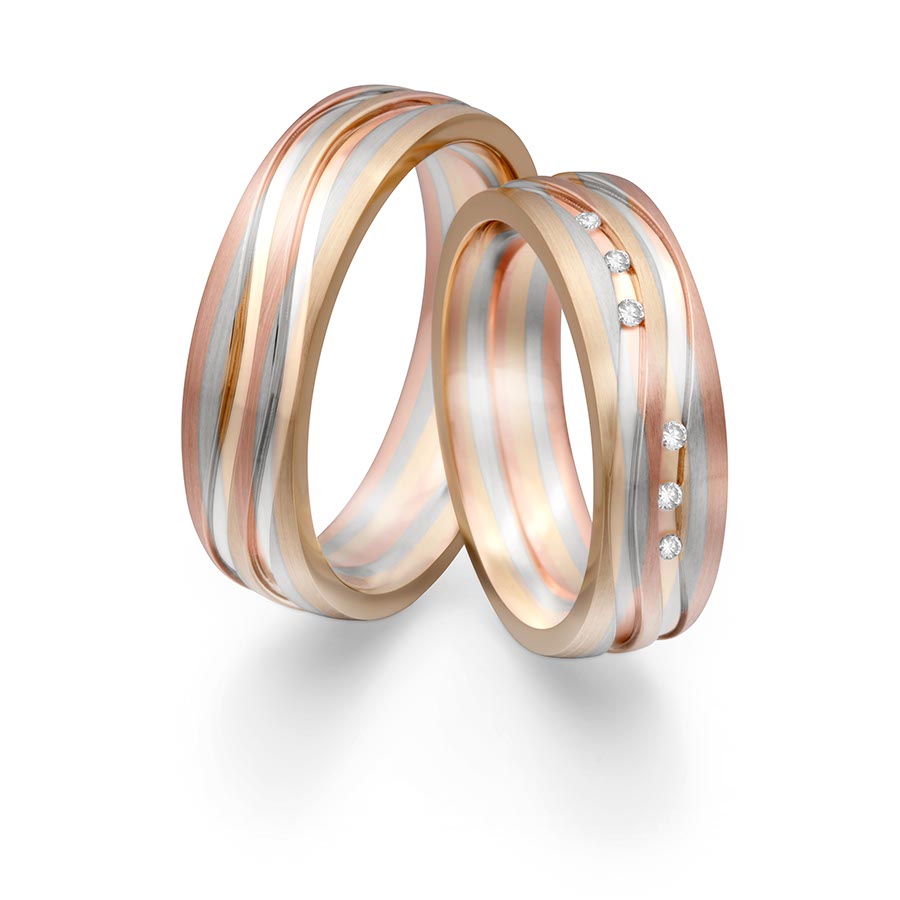 Trauringe Landsberg Gelb/Rot/Weiß